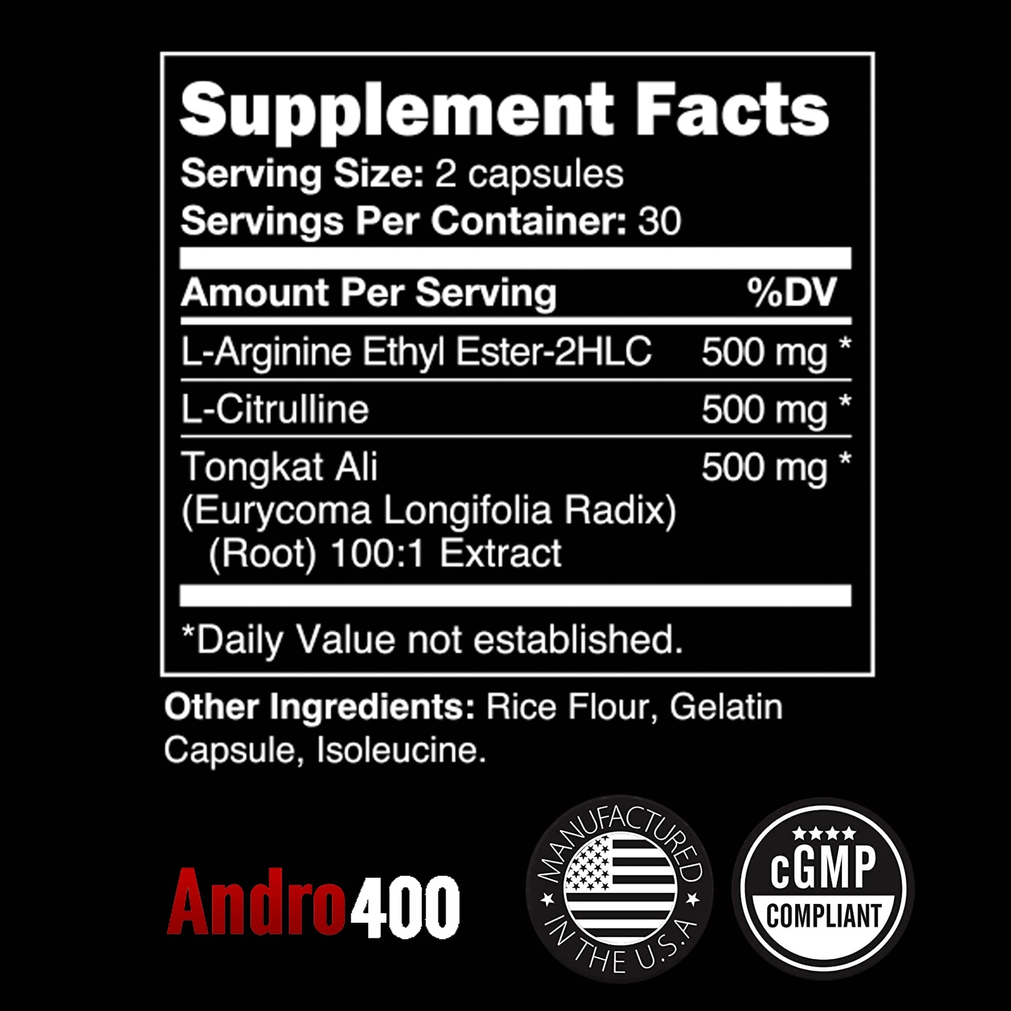 Andro400 Max : capsules faciles à prendre pour soutien quotidien et endurance.