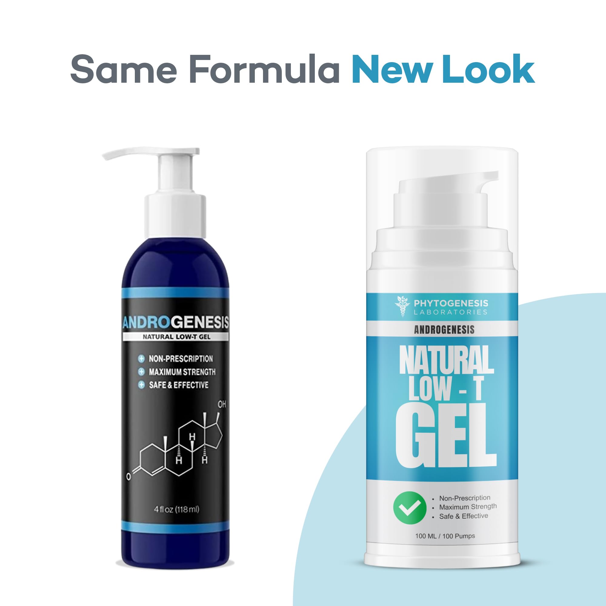 Androgenesis Gel: pompe sur bras et épaules, application facile.