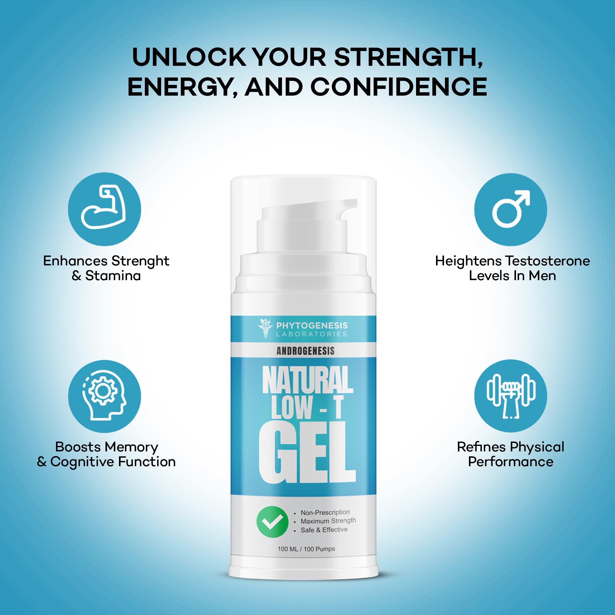 Androgenesis Gel: routine matin et soir facile à intégrer.