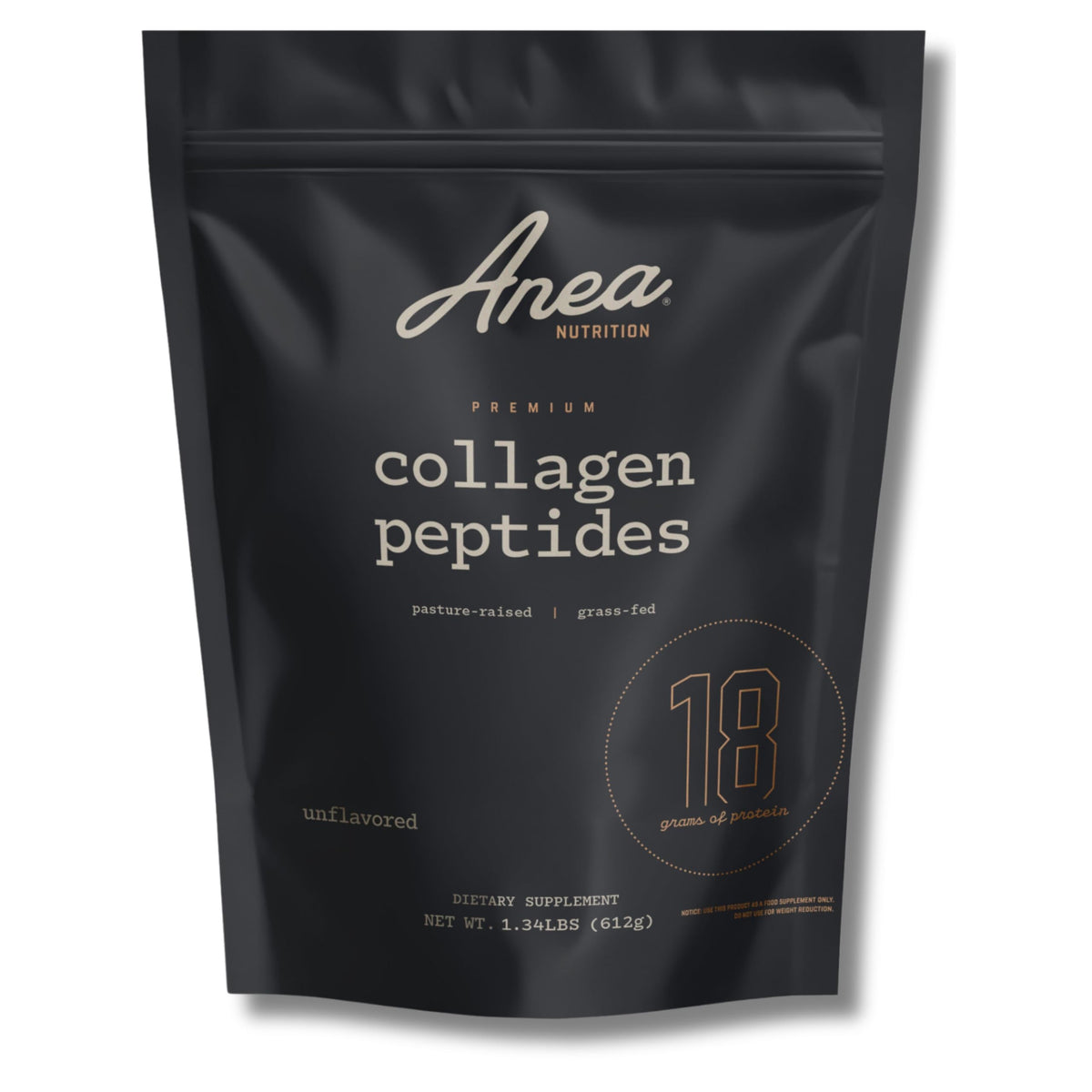 Anea Collagen Peptides – bouteille sans goût, pratique pour une routine quotidienne.