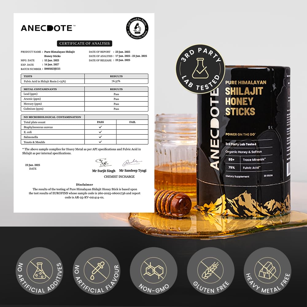 ANECDOTE Boîte 30 sticks Miel Shilajit prête à emporter