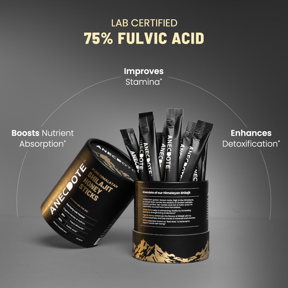 ANECDOTE Stick Shilajit Miel en main, prêt à déguster
