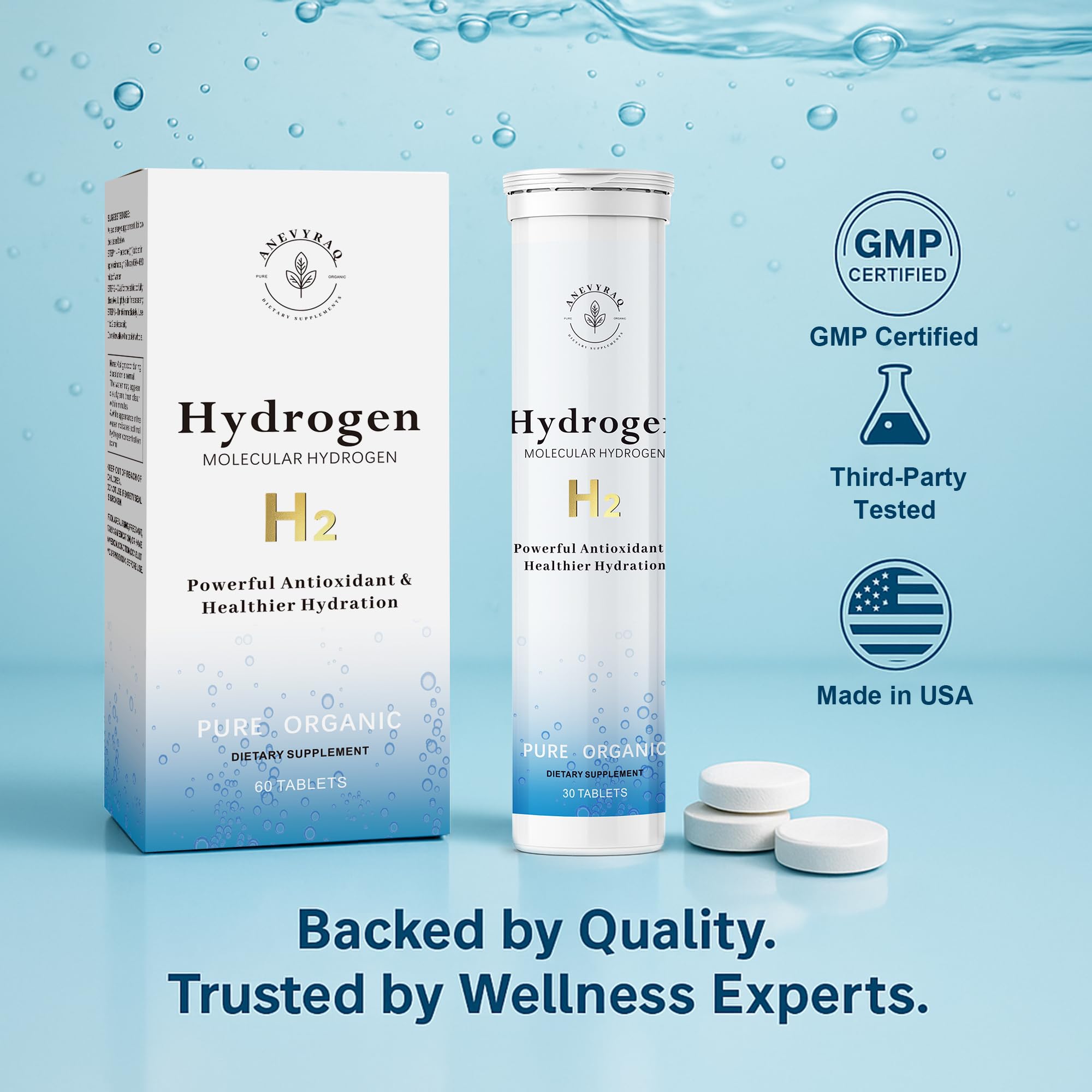 Dose recommandée: 450–480 ml d'eau avec ANEVYRAQ.
