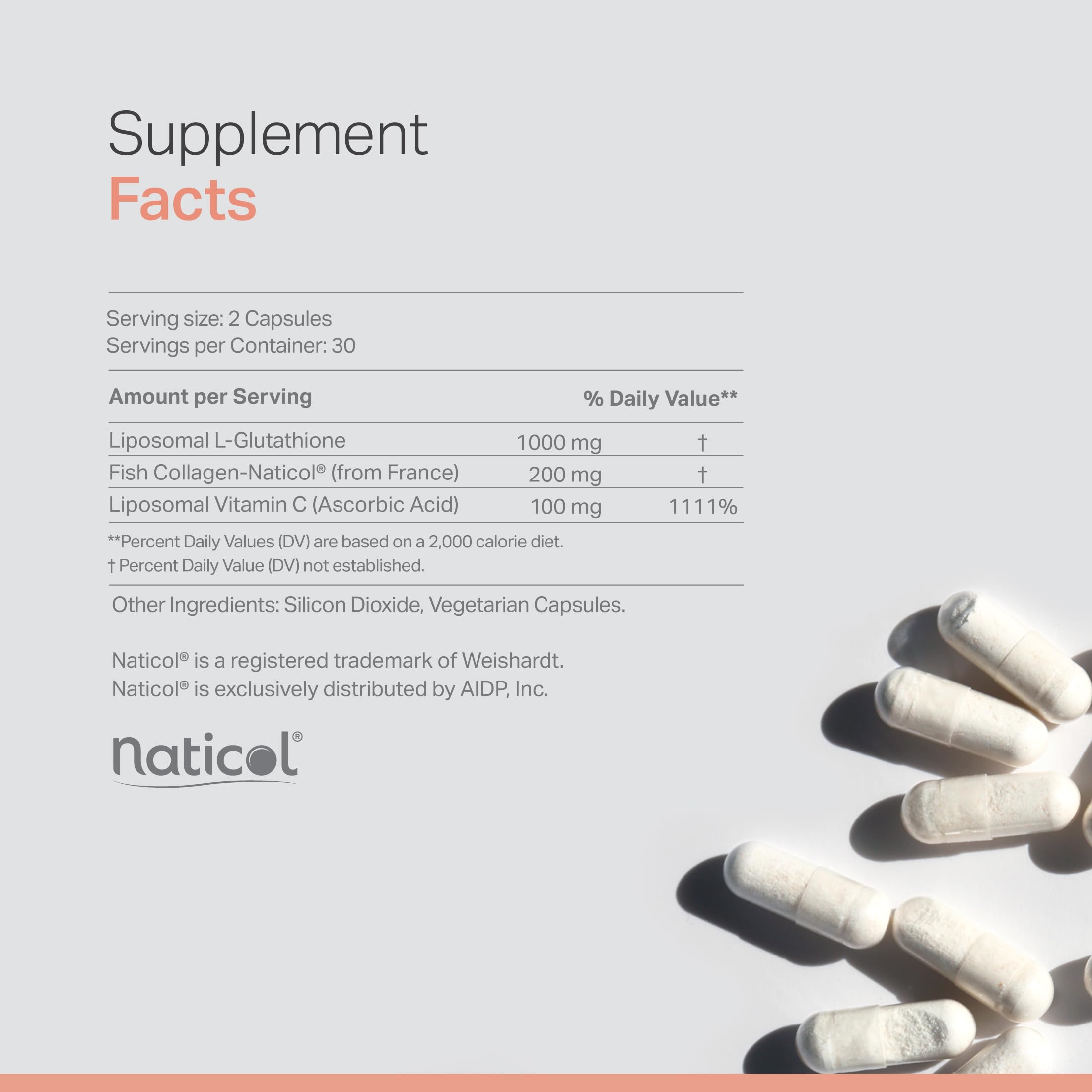 Anew Vita glutathion liposomal, capsules: prise facile et soutien antioxydant.