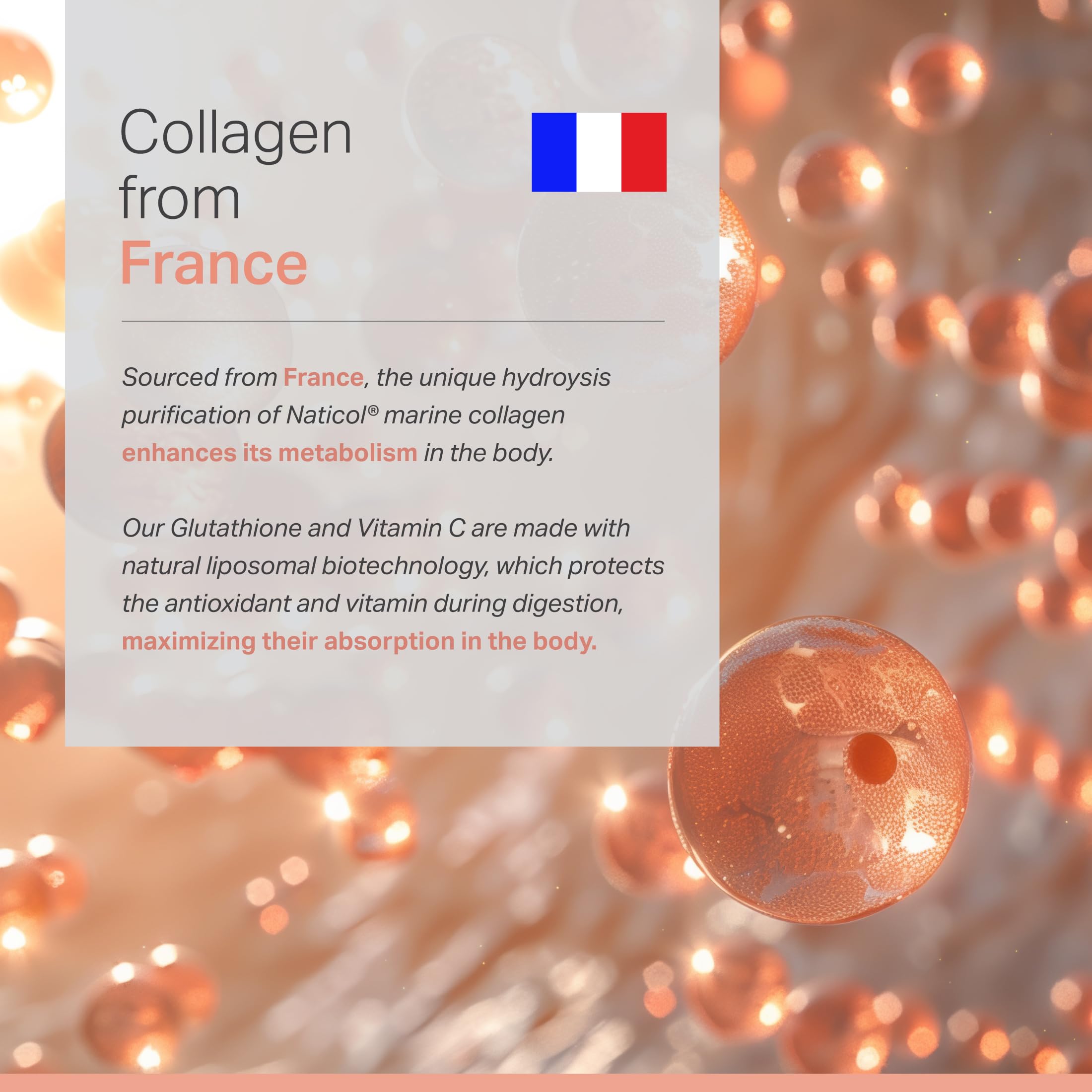 Anew Vita technologie CELLg8, absorption accrue: nutriments atteignant vos cellules.