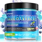 AnFamer Gommes Créatine Monohydrate – bouteille ouverte prête pour booster l'entraînement
