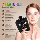 ANGAUSS masque LED sans fil avec protection des yeux et bandeau réglable.