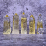 Angelstones Citrine gros plan sur les facettes, idéal pour collection et ambiance zen