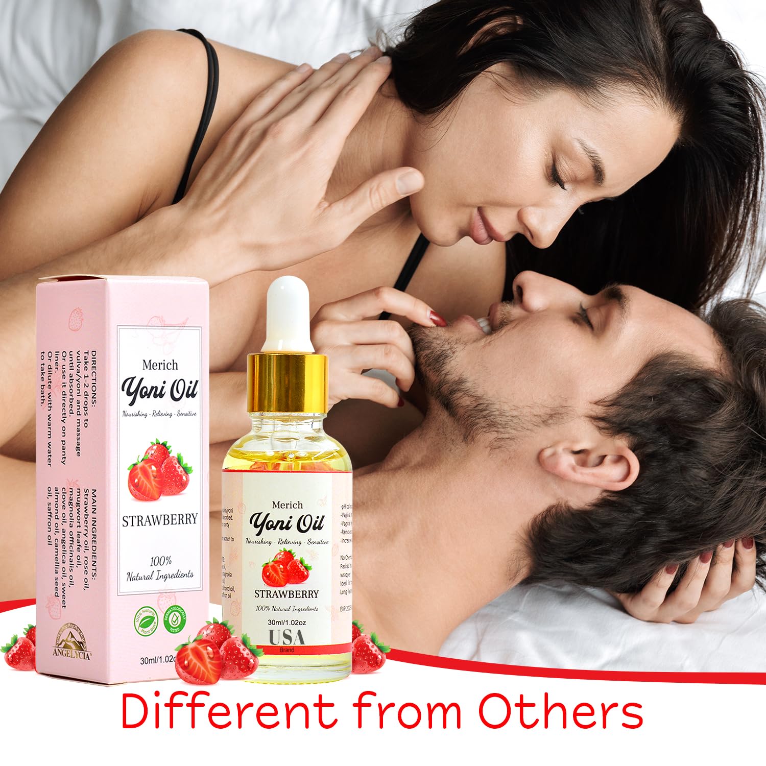 ANGELYCIA MERICH huile yoni – massage doux pour le confort lors de moments intimes.