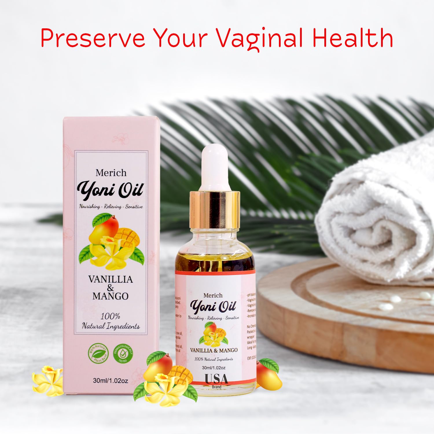 ANGELYCIA MERICH Huile Yoni – Nettoyage doux et hydratation intime au quotidien.