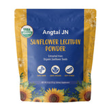 Angtai JN: bouteille de lecithine tournesol bio, source végétale pratique.