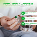 Angtai JN capsules vides taille 00, scellage double pour éviter les fuites.