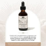 Étiquette Tonique Bio Anima Mundi Apothecary souligne une composition organique apaisante.