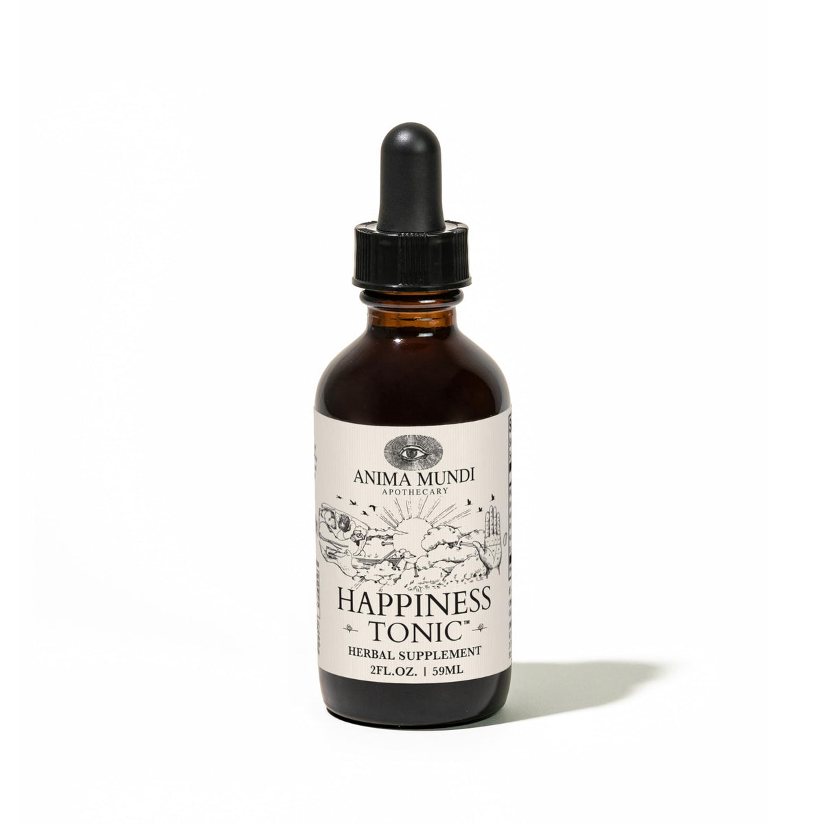 Gouttes Bonheur Anima Mundi Apothecary, pour un calme doux et soutenu.