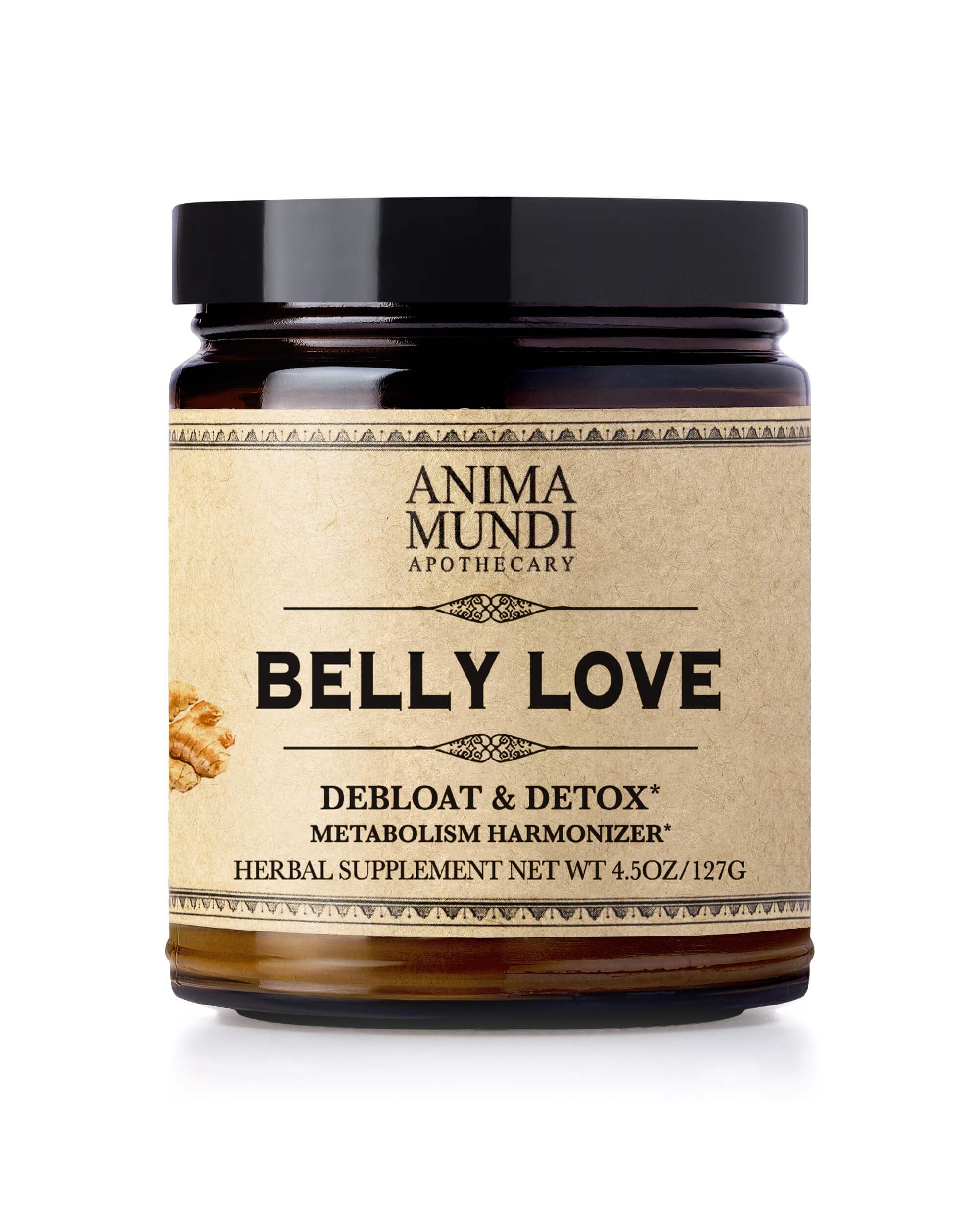 Anima Mundi Belly Love Poudre dans son emballage, pratique et prête à l’emploi.