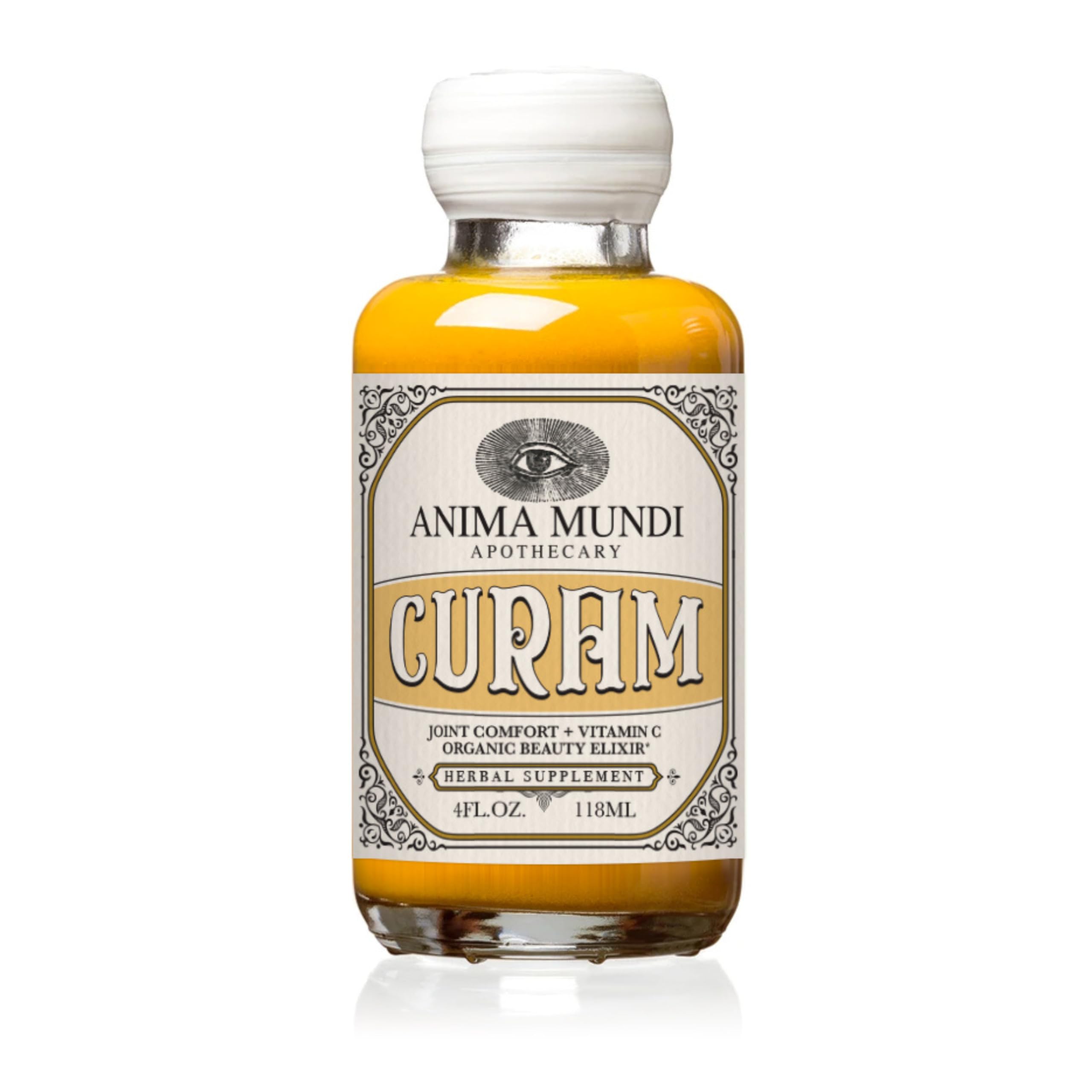 Anima Mundi Curam, bouteille prête à verser, enrichissant votre smoothie d’antioxydants.
