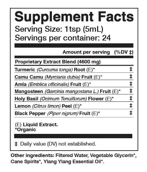 Étiquette Curam d’Anima Mundi Apothecary détaillée et naturelle.