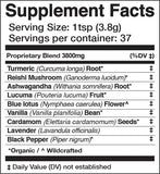 Anima Mundi Golden Moon Milk avec mélange curcuma et vanille – arôme apaisant.