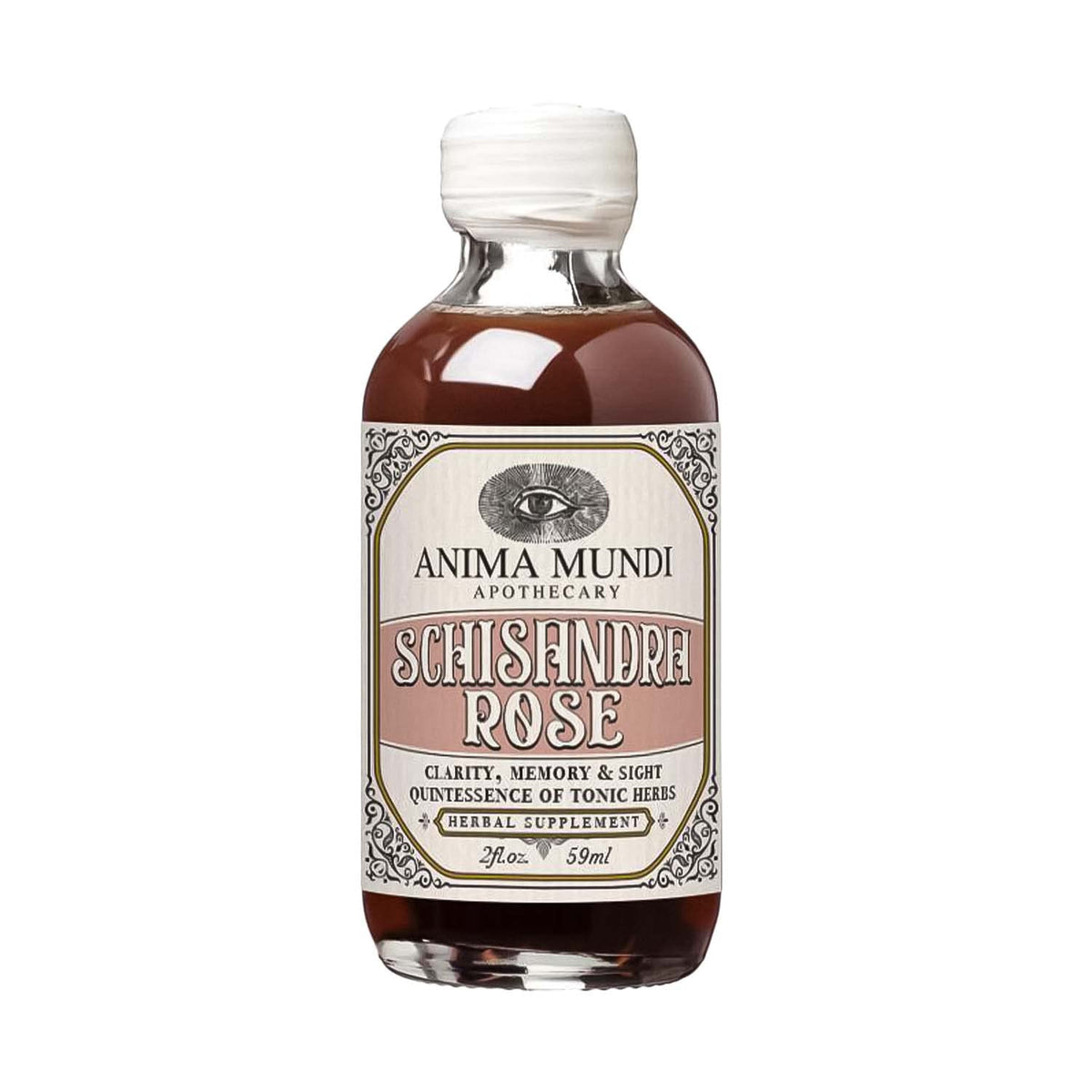 Anima Mundi Schisandra Rose Elixir – bouteille de 59 ml prête pour routine beauté et bien-être.