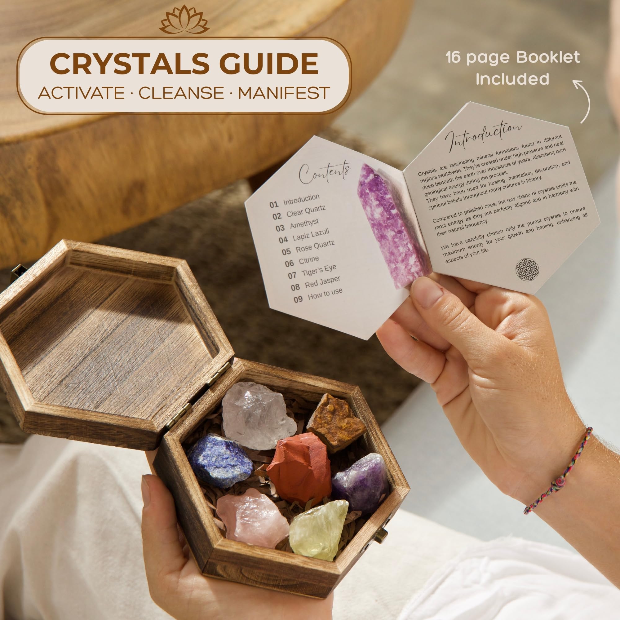Anima Premium 7 Chakras Lapis Lazuli brute stimule conscience et intuition.
