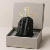 Anima tourmaline noire brute, grande pierre texturée, pour un ancrage naturel.