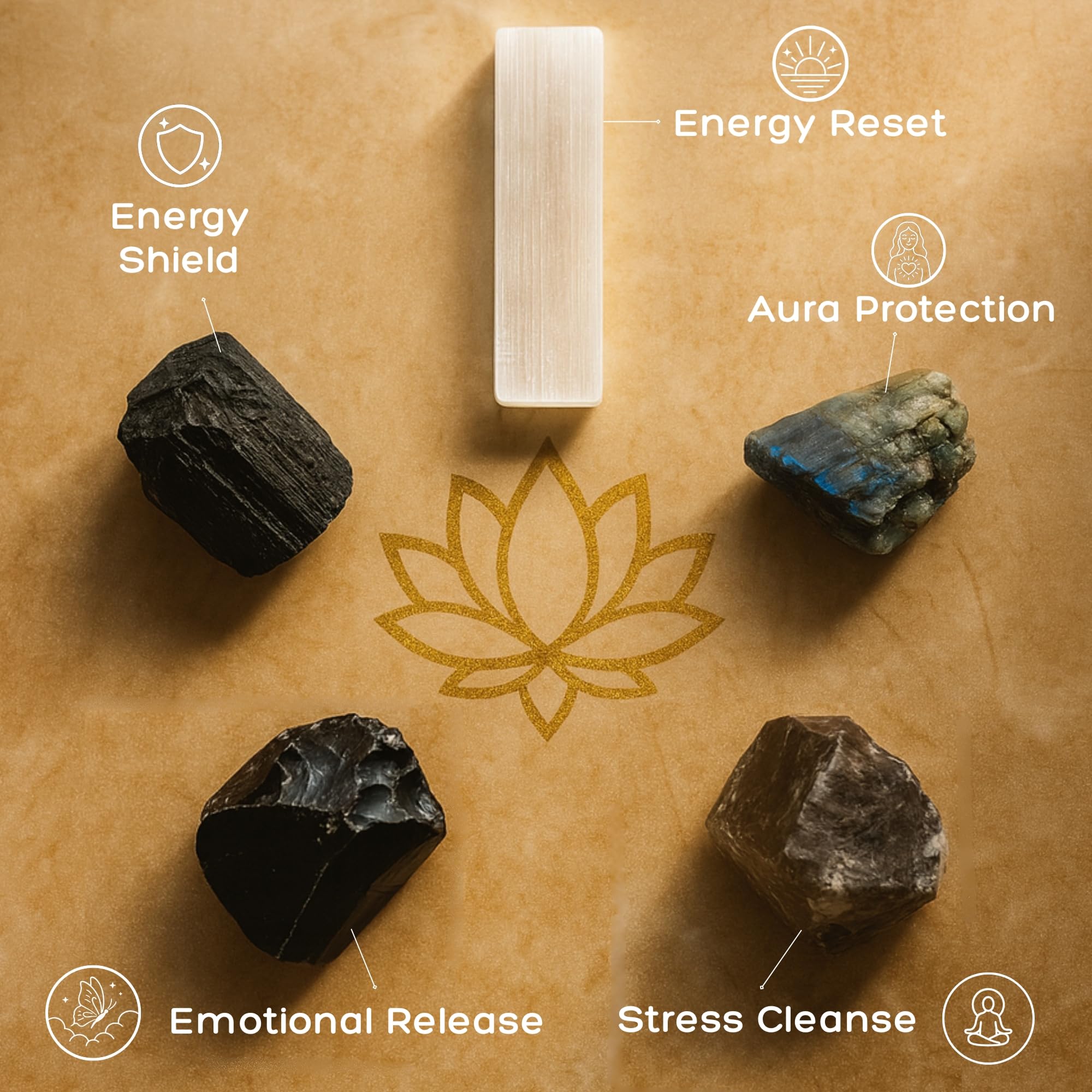 Anima tourmaline noire brute pour stabilisation des énergies