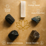 Anima tourmaline noire brute pour stabilisation des énergies