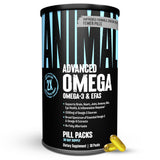 Animal Advanced Omega3: boîte et emballage visibles, soutien potentiel aux articulations et à la récupération.
