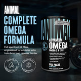 Animal Advanced Omega3: gélules entériques visibles, prise facile sans arrière-goût.