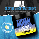 Animal Créatine Chews tablettes citron glace, goût rafraîchissant pour la séance d'entrainement.