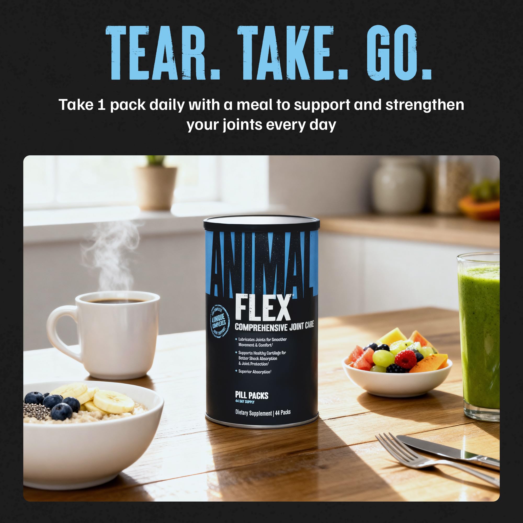 Animal Flex acide hyaluronique aide à l hydratation articulations