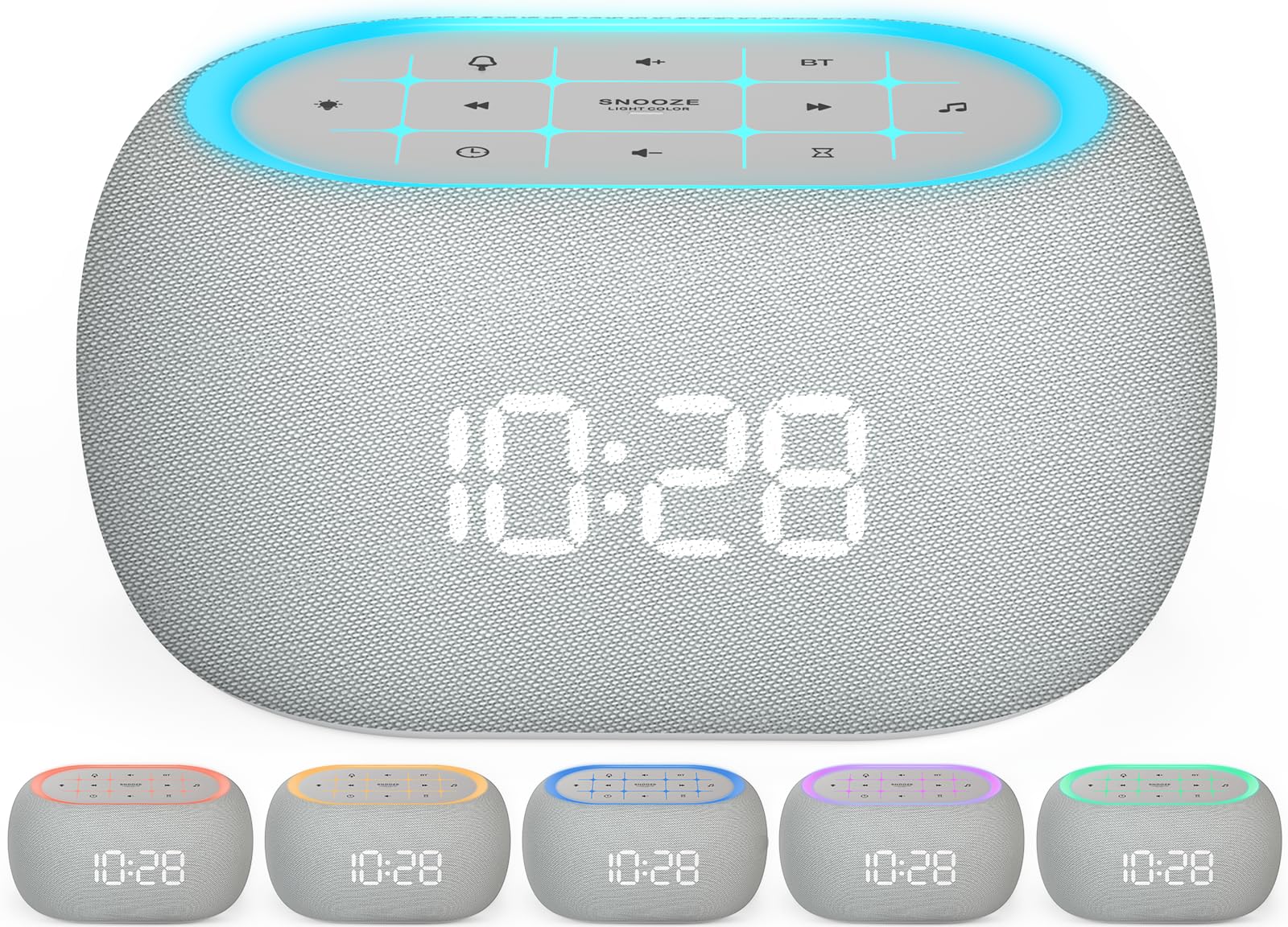 ANJANK machine bruit blanc et réveil aide au sommeil grâce à l’alarme personnalisable.