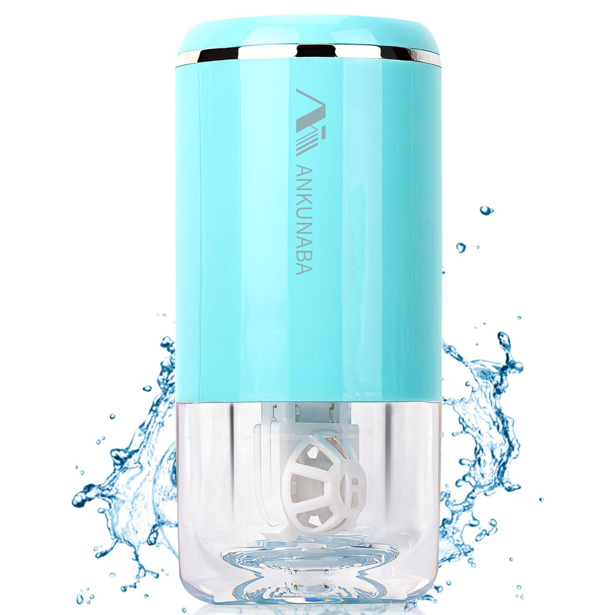 ANKUNABA nettoyeur-lentilles-portable-bleu: nettoyage rapide en voyage.
