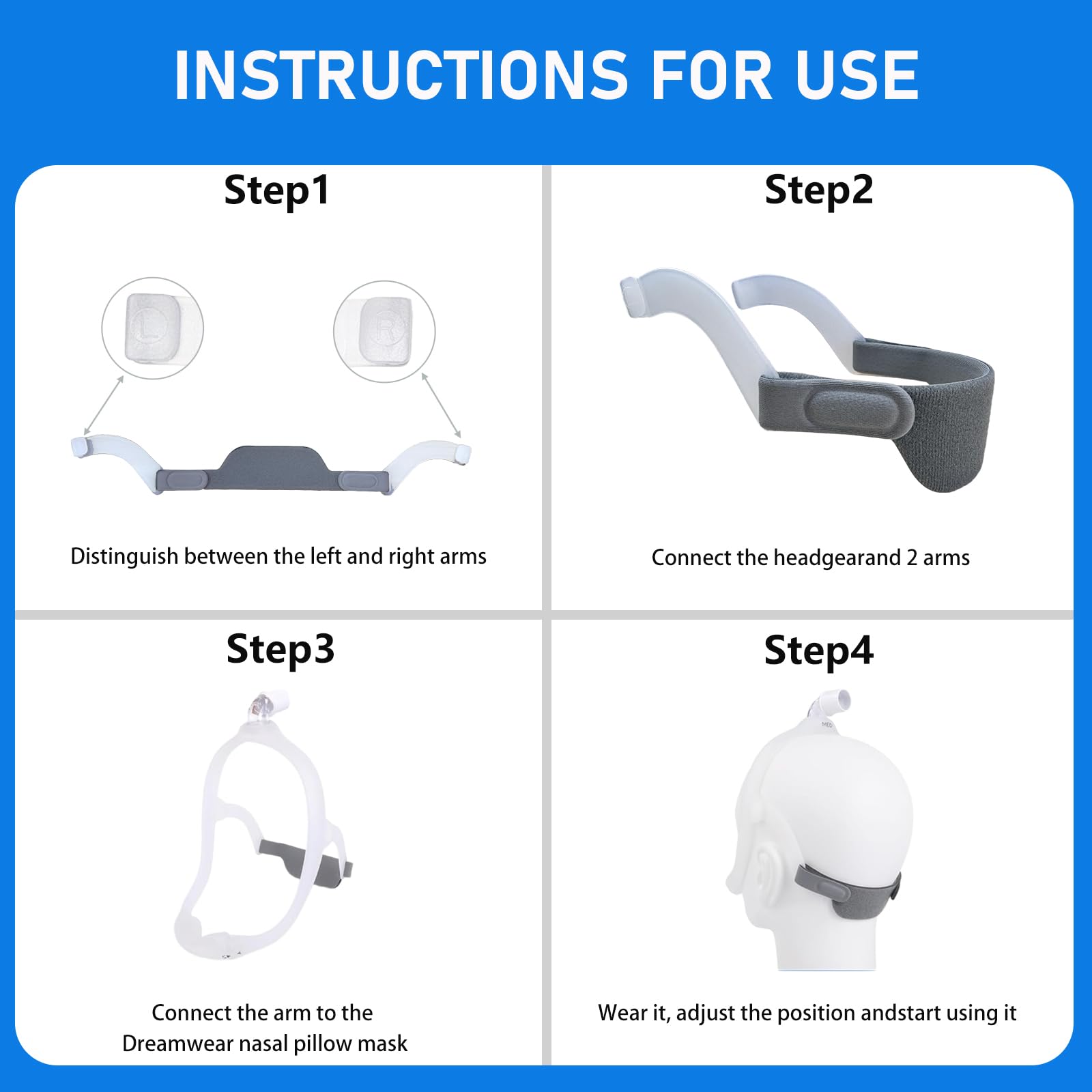 ANMOZJIA DreamWear installation-sans-outils par clip sur cadre