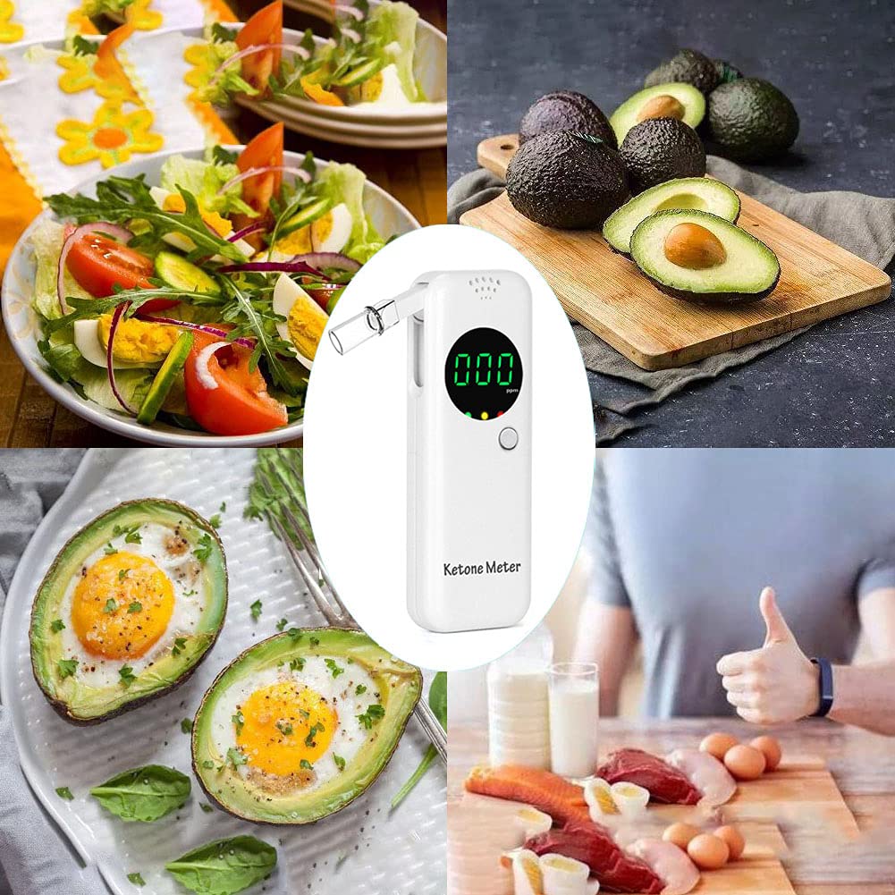 Anntoo Ketone Breath Meter en utilisation avec embout buccal pour mesurer les cétones