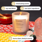 Parfum freesia et champagne Anovina, ambiance chic et rafraîchissante.