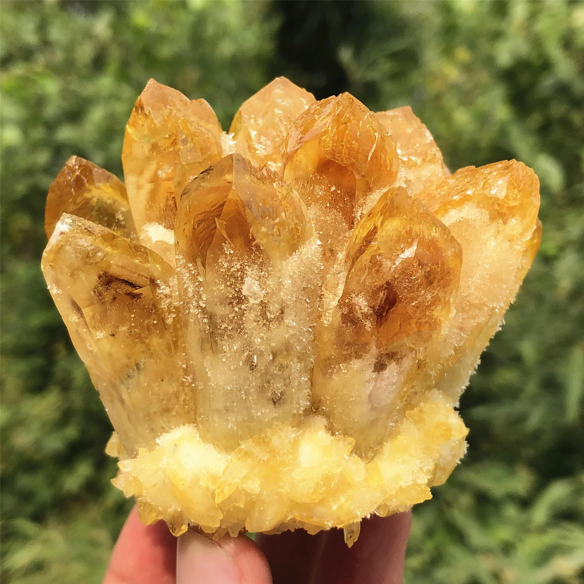 Anseqinzh cristal citrine décor, énergie positive pour feng shui.