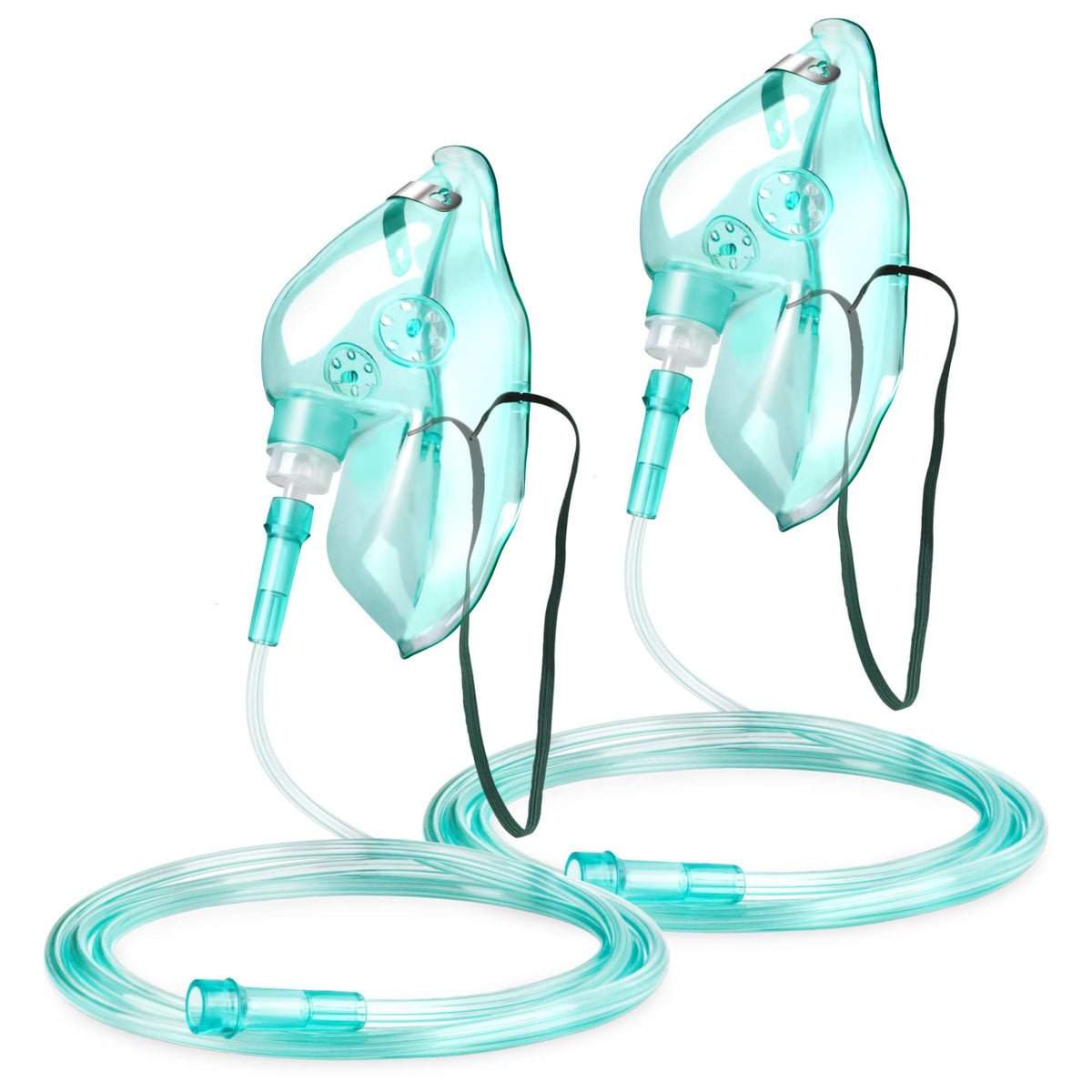 ANSNF masque d’oxygène visage avec tube long pour usage mobile et flexible.
