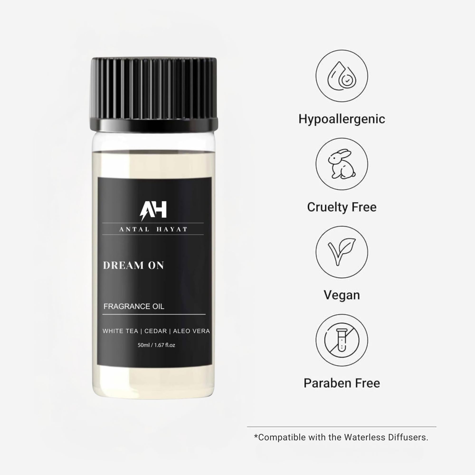 Antal Hayat Dream On – diffuseur ultrasonique, diffusion douce pour la maison.
