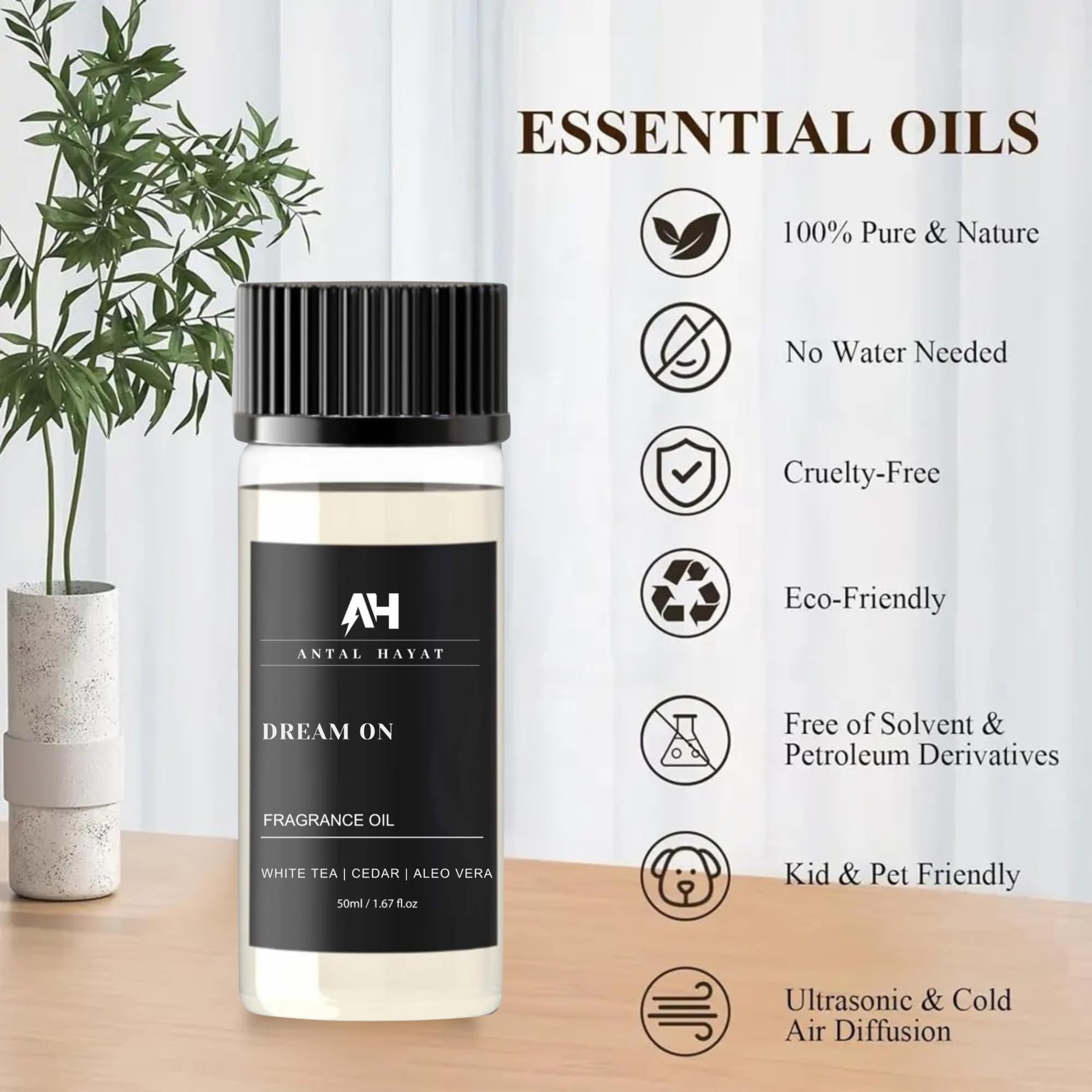 Antal Hayat Dream On – notes Thé blanc et Gingembre pour un départ rafraîchissant.