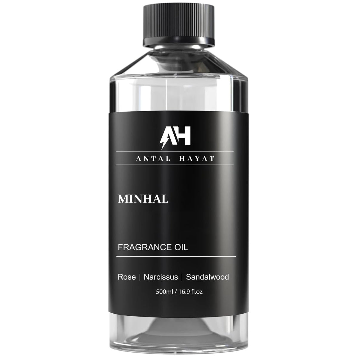 ANTAL HAYAT Minhal – Bouteille d'huile diffuseur rose et narcisse pour ambiance luxueuse