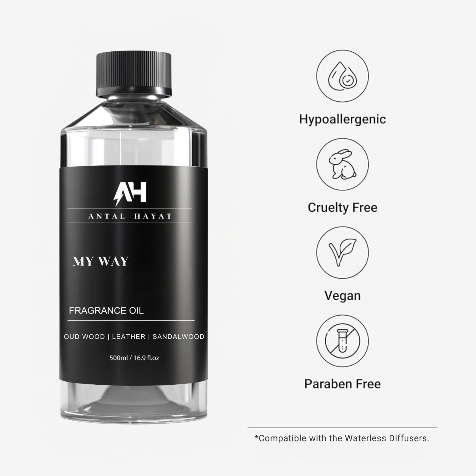 ANTAL HAYAT My Way – cedre-virginie-chaud, note boisée pour une chambre apaisante.