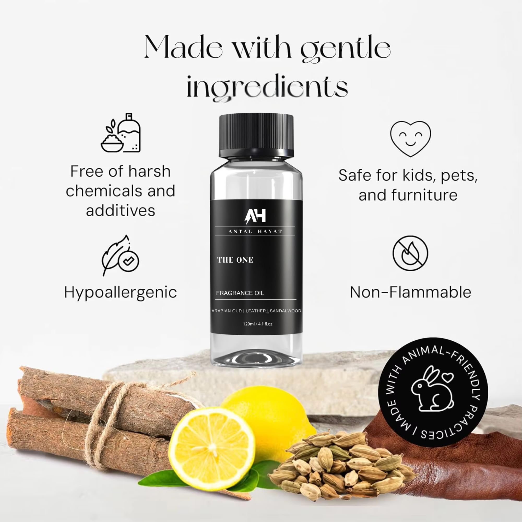 ANTAL HAYAT The One diffuseur huile 120ml dans le salon pour une atmosphère chic.