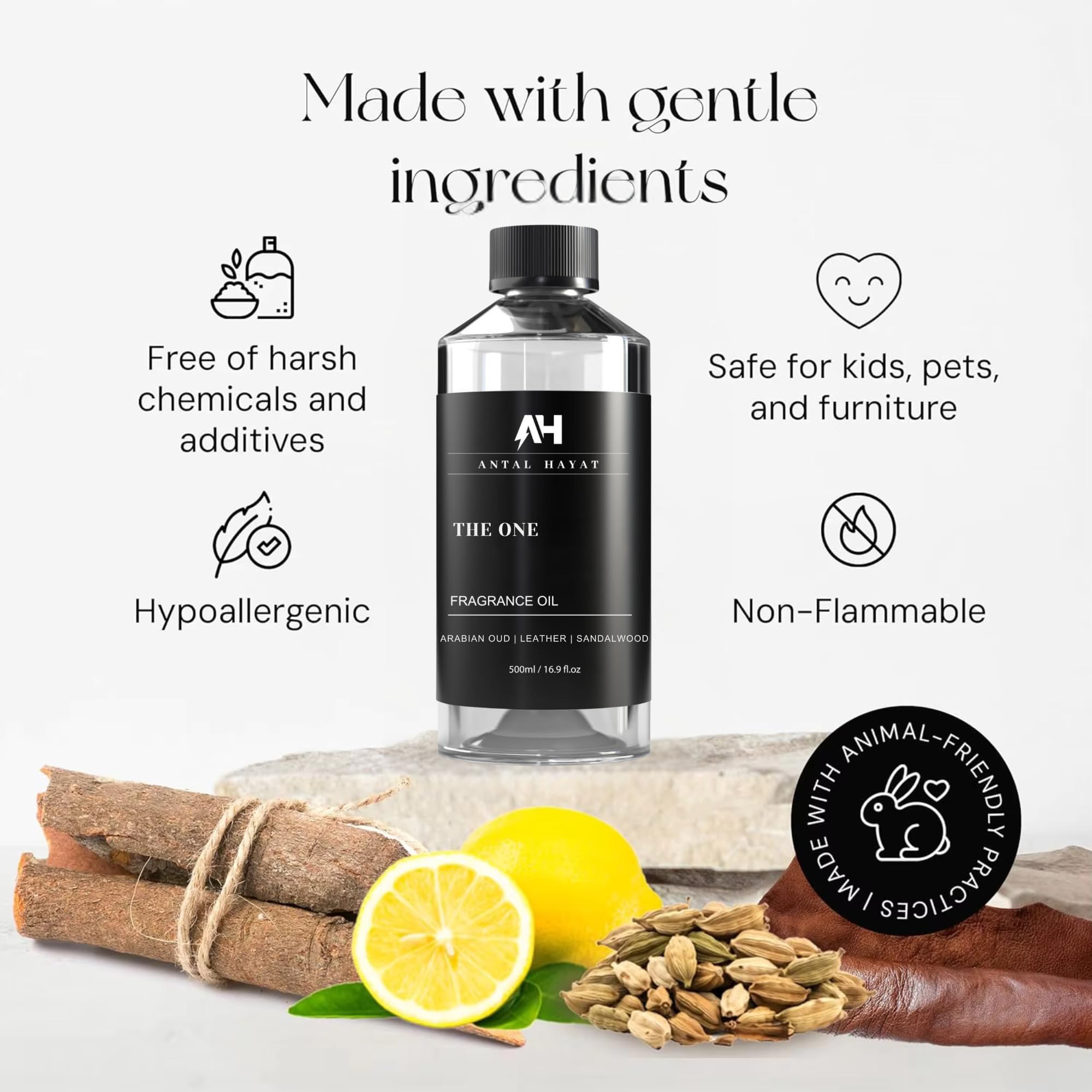 ANTAL HAYAT The One – note ambre musc vetiver: base réconfortante et sophistiquée.