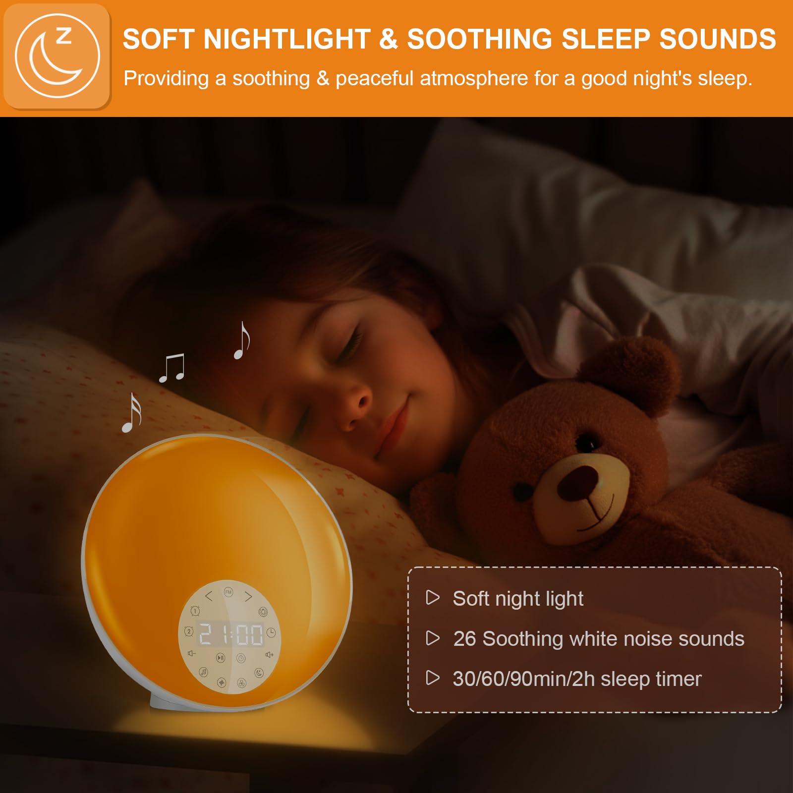 ANTDALIS Eclairage nuit reglable: reglages precis pour bebe et adultes.