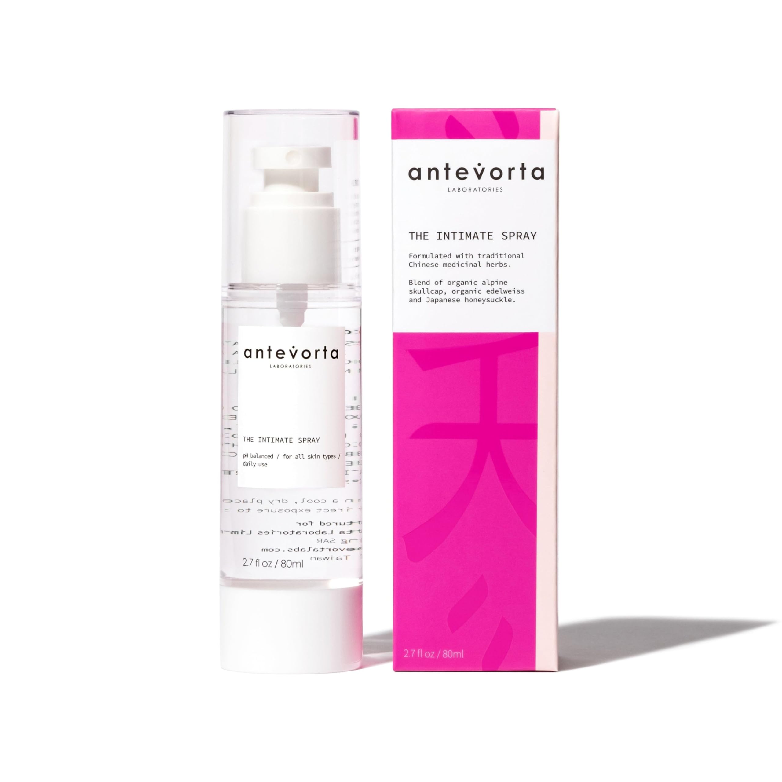 Antevorta spray pH équilibré – formule naturelle adaptée à une routine quotidienne.
