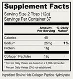 Anthony's Collagen Peptide Powder : bocal dévoilant une texture fine et facile à mesurer.