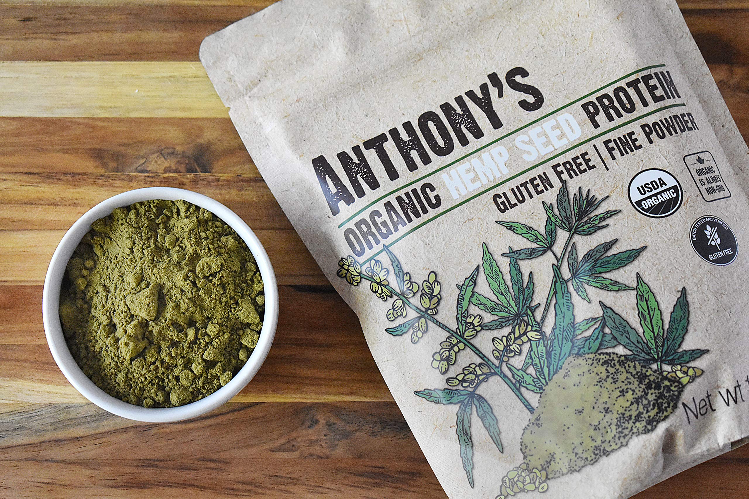 Anthony's poudre proteine hemp parfait pour smoothies et patisseries