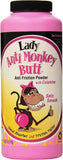 Poudre Anti Monkey Butt Lady dans son flacon, absorbant l’humidité tout au long de la journée.