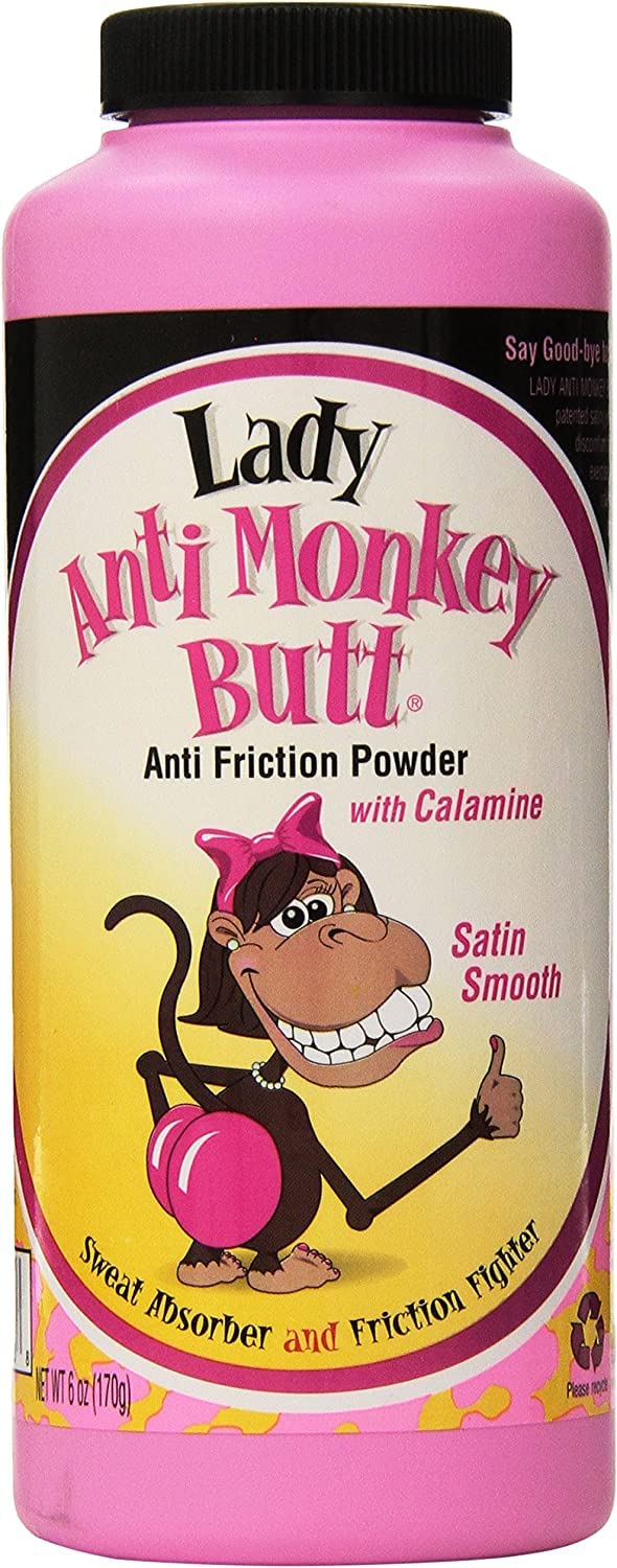 Poudre Anti Monkey Butt Lady, peau confortable toute la journée.